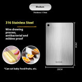 316 Stainless Steel Thickened Cutting Board Oversized Mildew-proof Household Kitchen Panel