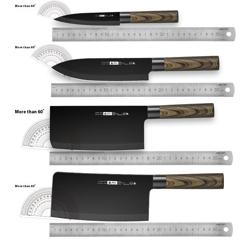 Anti-rust Black Blade Knives Kitchen Suit Household