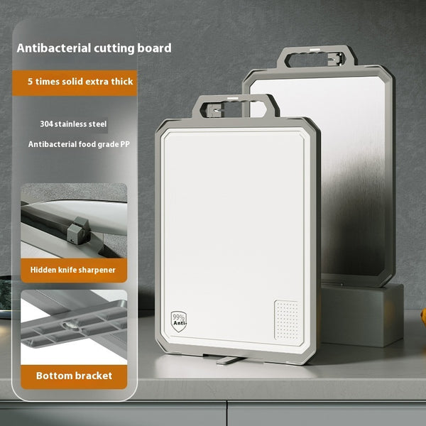 Double-sided Antibacterial Kitchen Household Stainless Steel Cutting Board