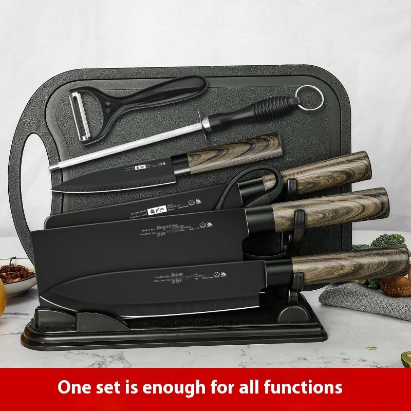 Anti-rust Black Blade Knives Kitchen Suit Household