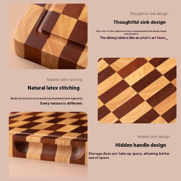 Wooden Chessboard Grid