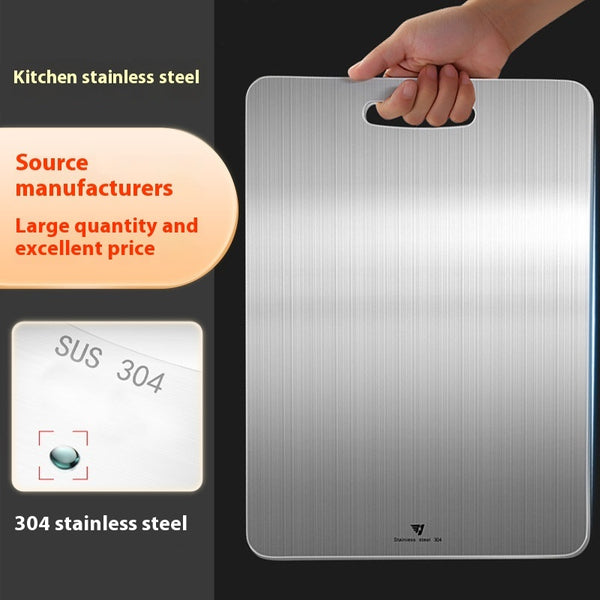 304 Stainless Steel Thickened Double-sided Fruit And Vegetable Cutting Board