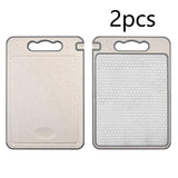 304 Stainless Steel Cutting Board With Sharpener Chopping Board Double-sided Available