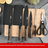 Anti-rust Black Blade Knives Kitchen Suit Household