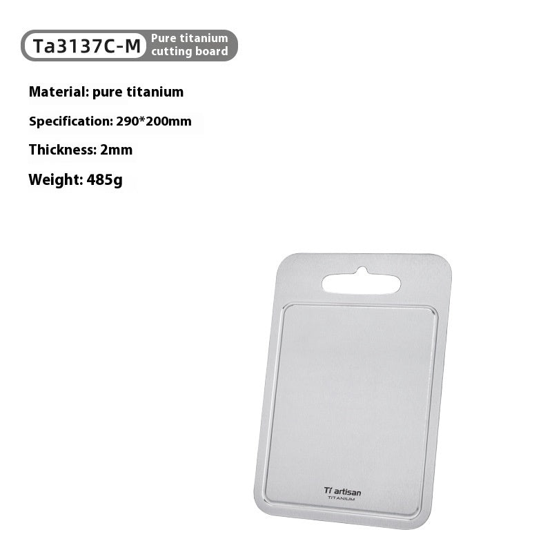 Pure Titanium Cutting Board Household Thickened Cutting Board With Groove