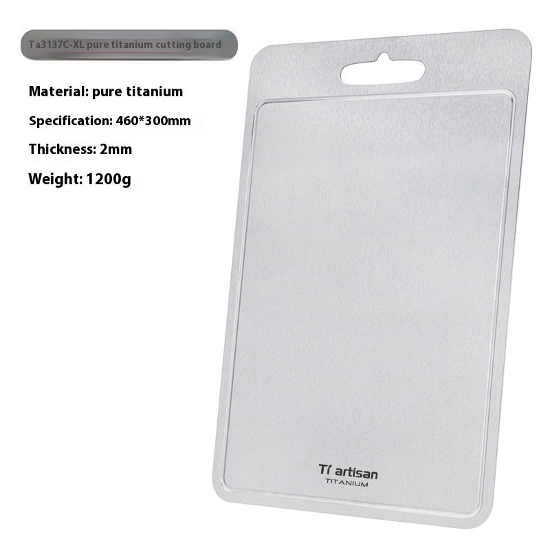 Pure Titanium Cutting Board Household Thickened Cutting Board With Groove